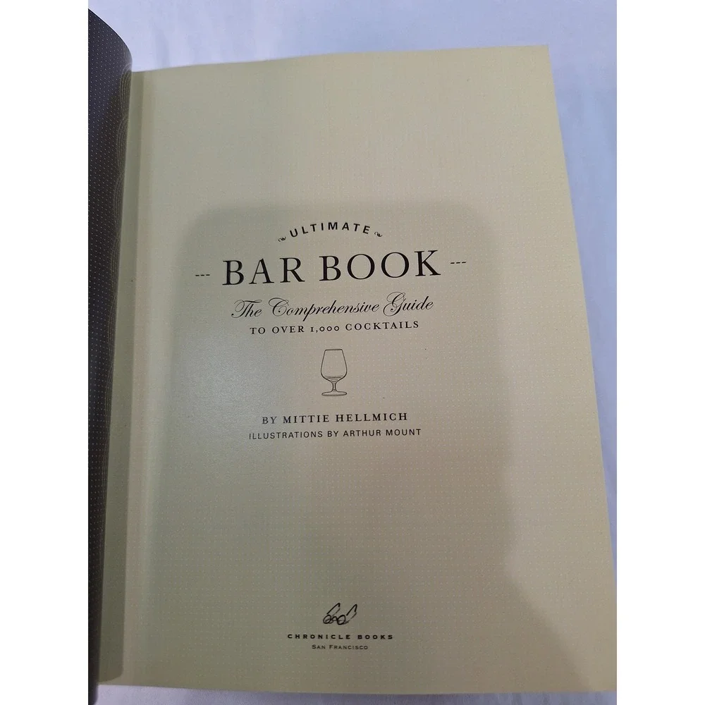 The Ultimate Bar Book Mittie Hellmich Comprehensive Cocktail Guide Hardcover